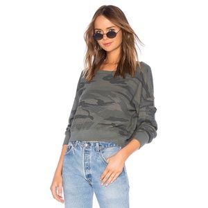 splendid camo sweatshirt